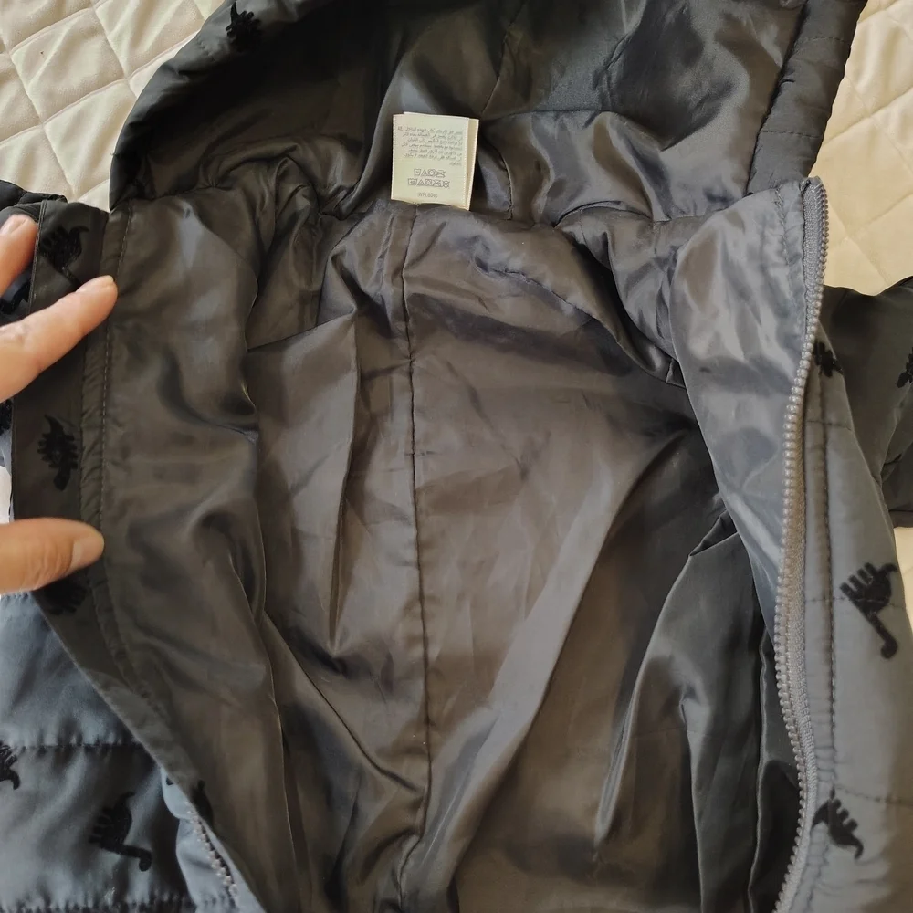 First Impressions Baby Dino Black Snowsuit